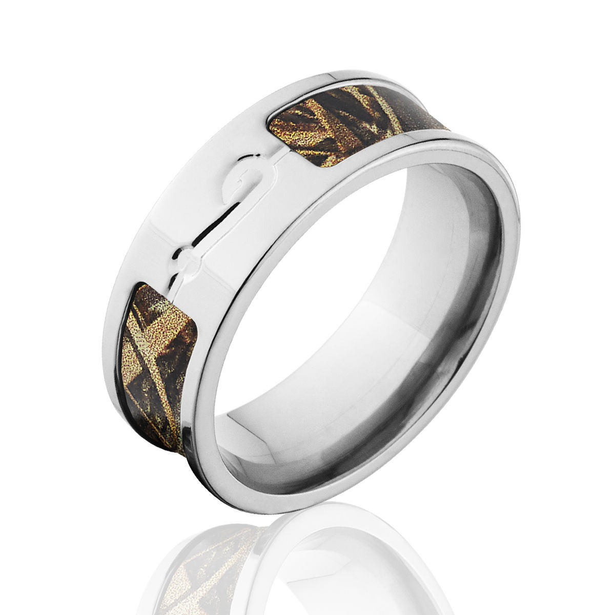 Realtree Camo Wedding Rings
 Max 5 Camo Wedding Rings Titanium RealTree Camo Fishhook Ring