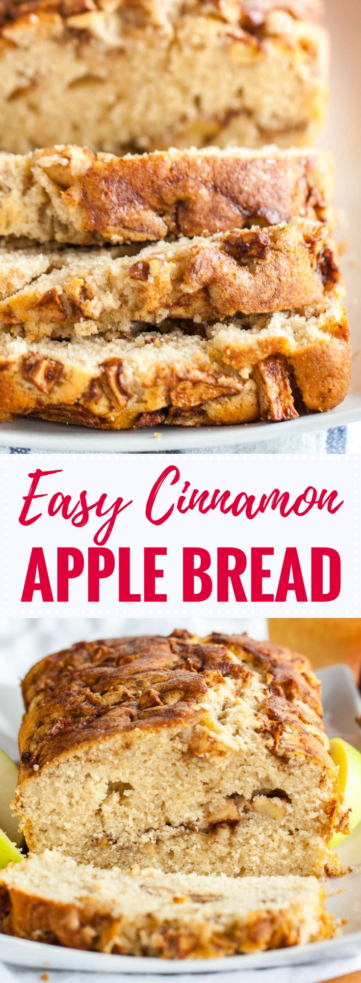 Recipe For Apple Bread
 Apple Cinnamon Bread Recipe An easy fall quick bread recipe