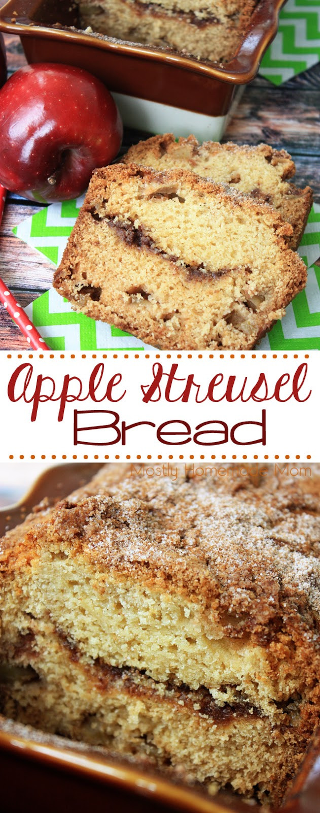 Recipe For Apple Bread
 Apple Streusel Bread
