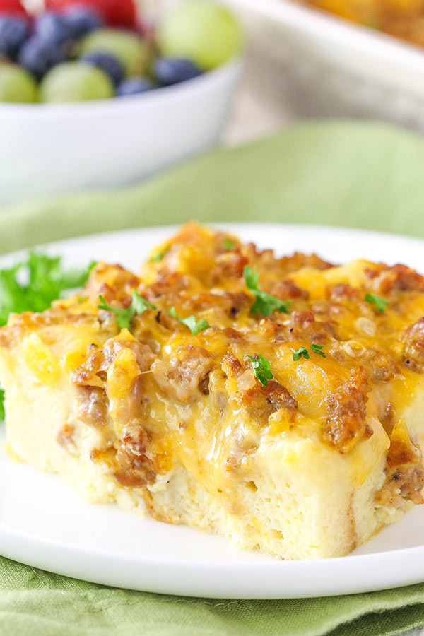 Recipe For Breakfast Casserole With Sausage
 Sausage & Egg Breakfast Casserole