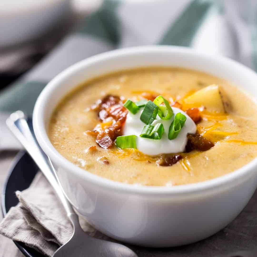 Recipe For Loaded Baked Potato Soup
 Loaded Baked Potato Soup easy hearty one pot meal