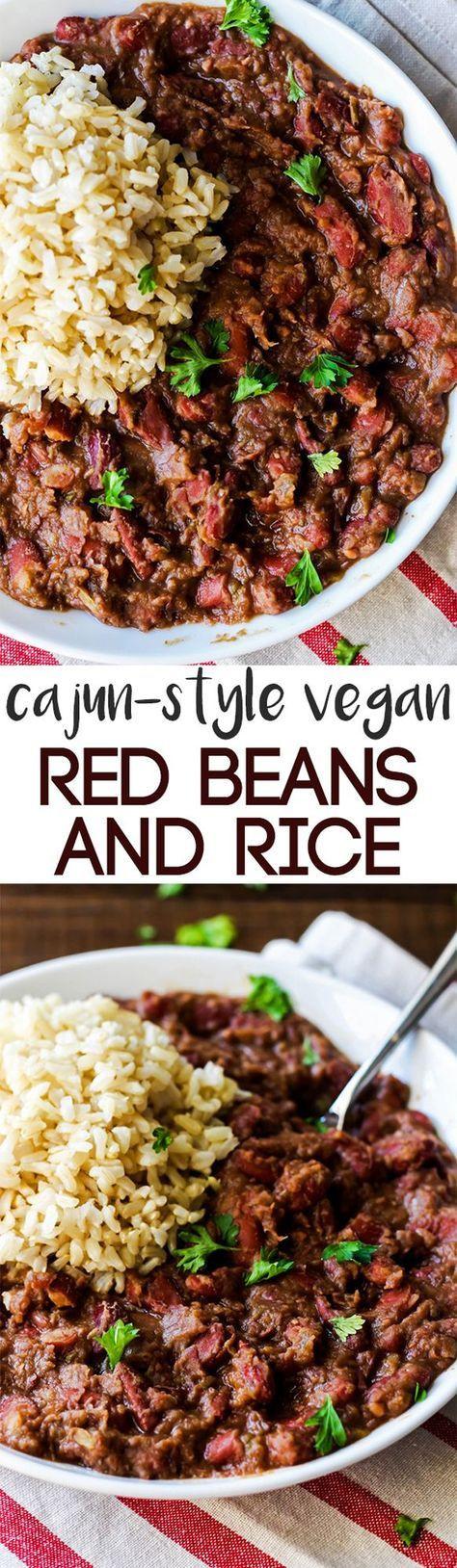 Red Beans And Rice Recipe Vegan
 Cajun Style Vegan Red Beans and Rice