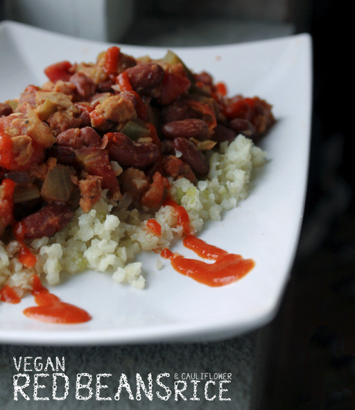 Red Beans And Rice Recipe Vegan
 Vegan Red Beans and [Cauliflower] Rice