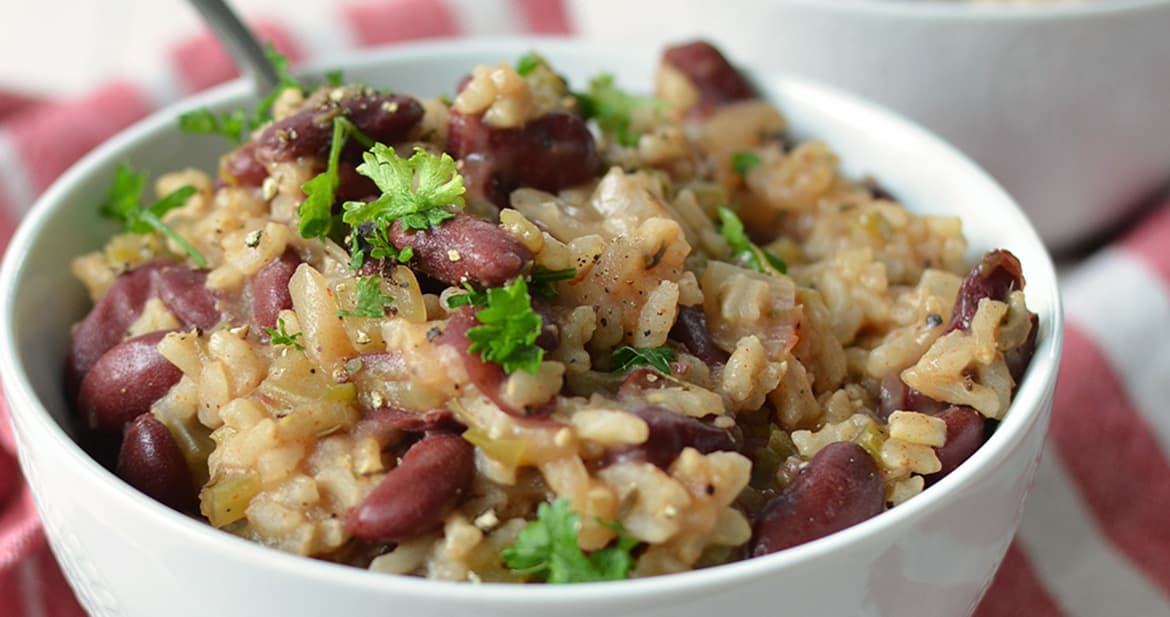Red Beans And Rice Recipe Vegan
 Slow Cooker Vegan Red Beans and Rice