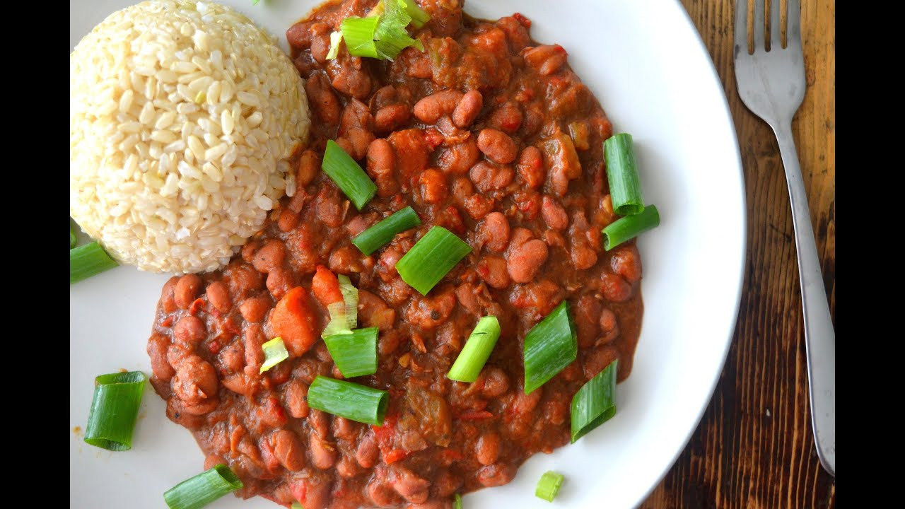 Red Beans And Rice Recipe Vegan
 Vegan Southern Style Red Beans and Rice Recipe gluten