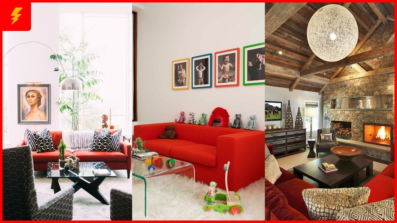 Red Sofa Living Room Ideas
 18 Stunning Red Sofa Living Room Design and Decor Ideas