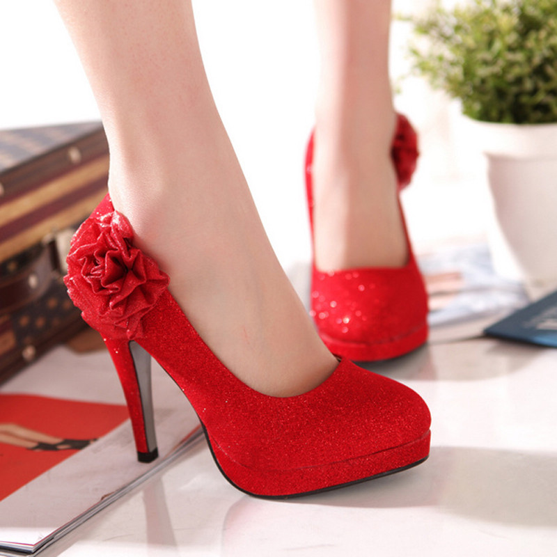 Red Wedding Shoes
 High Heel Enthusiast Red Wedding Shoes 5