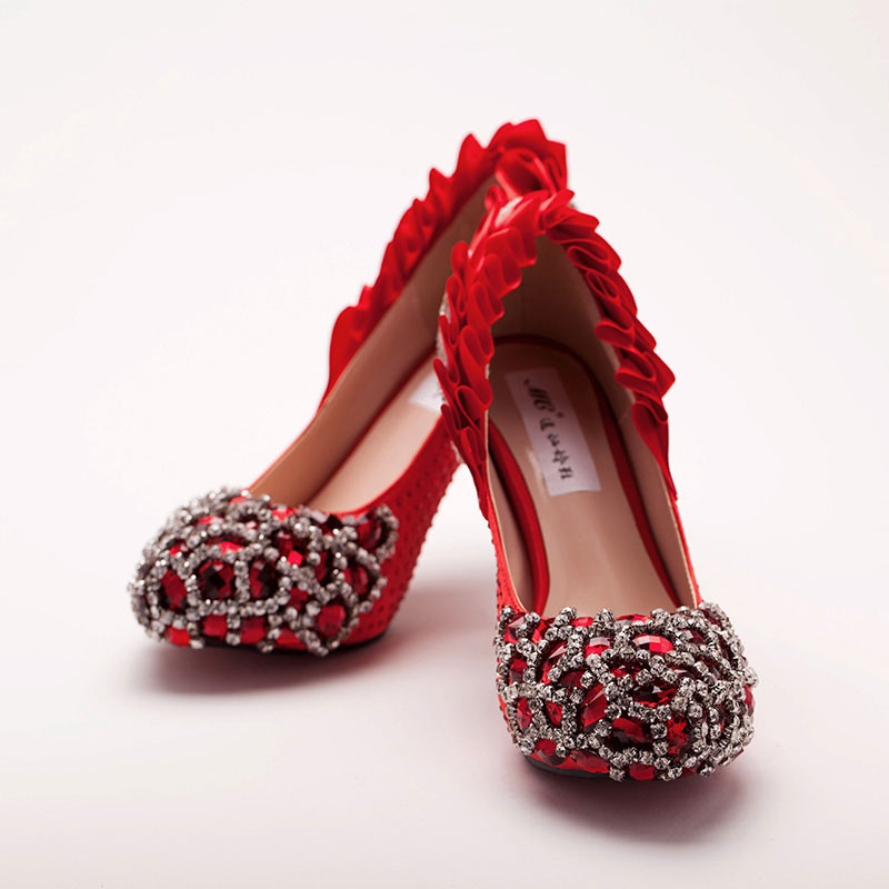Red Wedding Shoes
 Red Wedding Shoes For Bride