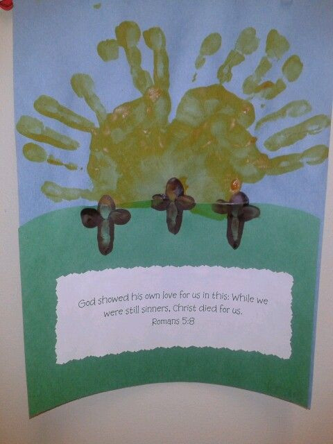 Religious Easter Craft For Preschoolers
 Easter handprint Religious Education
