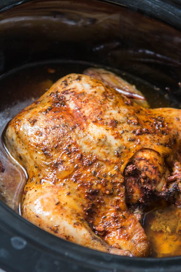 Roasted Chicken Slow Cooker
 The BEST Recipe for Tender Crockpot Whole Chicken