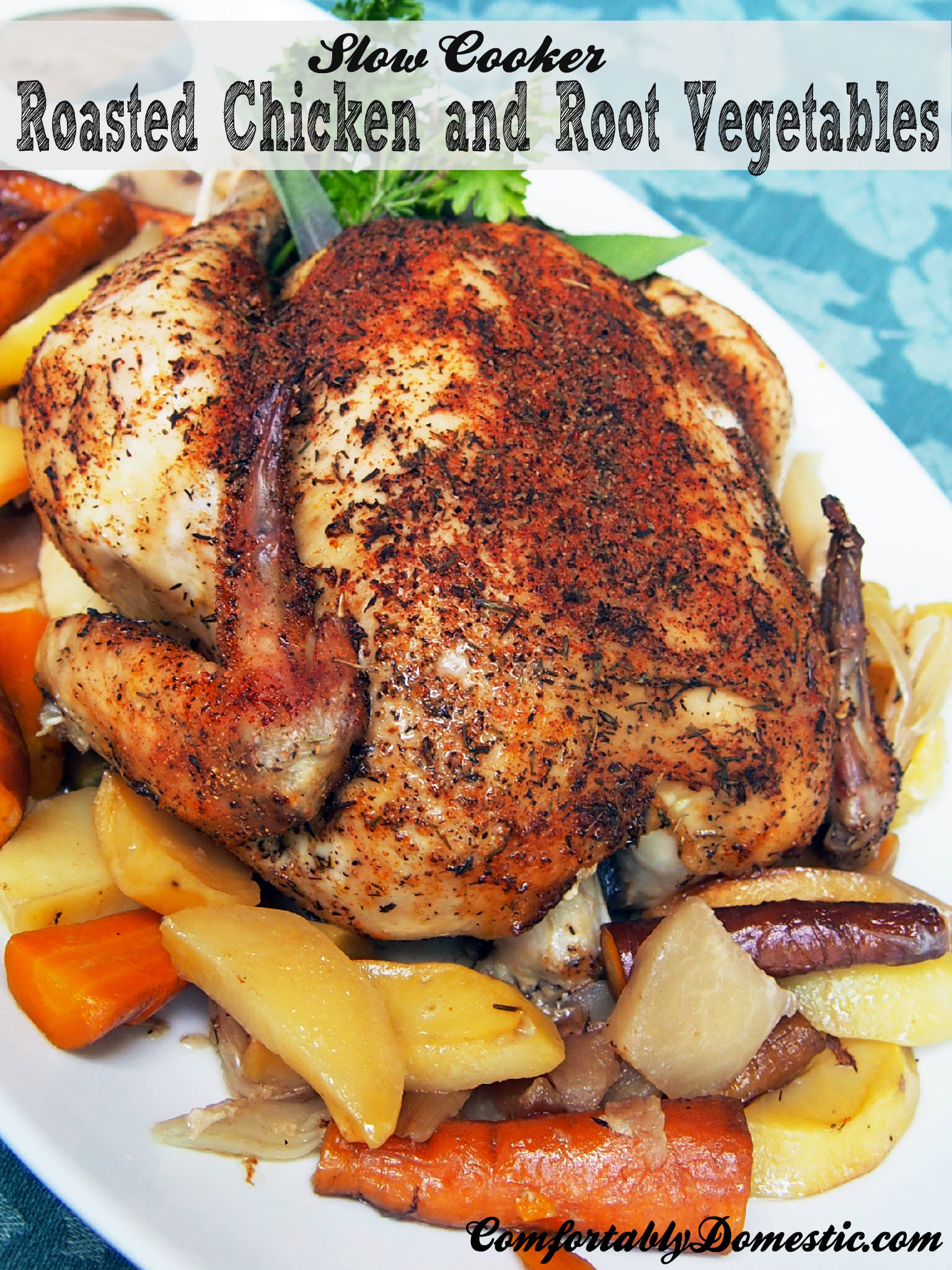 Roasted Chicken Slow Cooker
 Slow Cooker Whole Roasted Chicken fortably Domestic