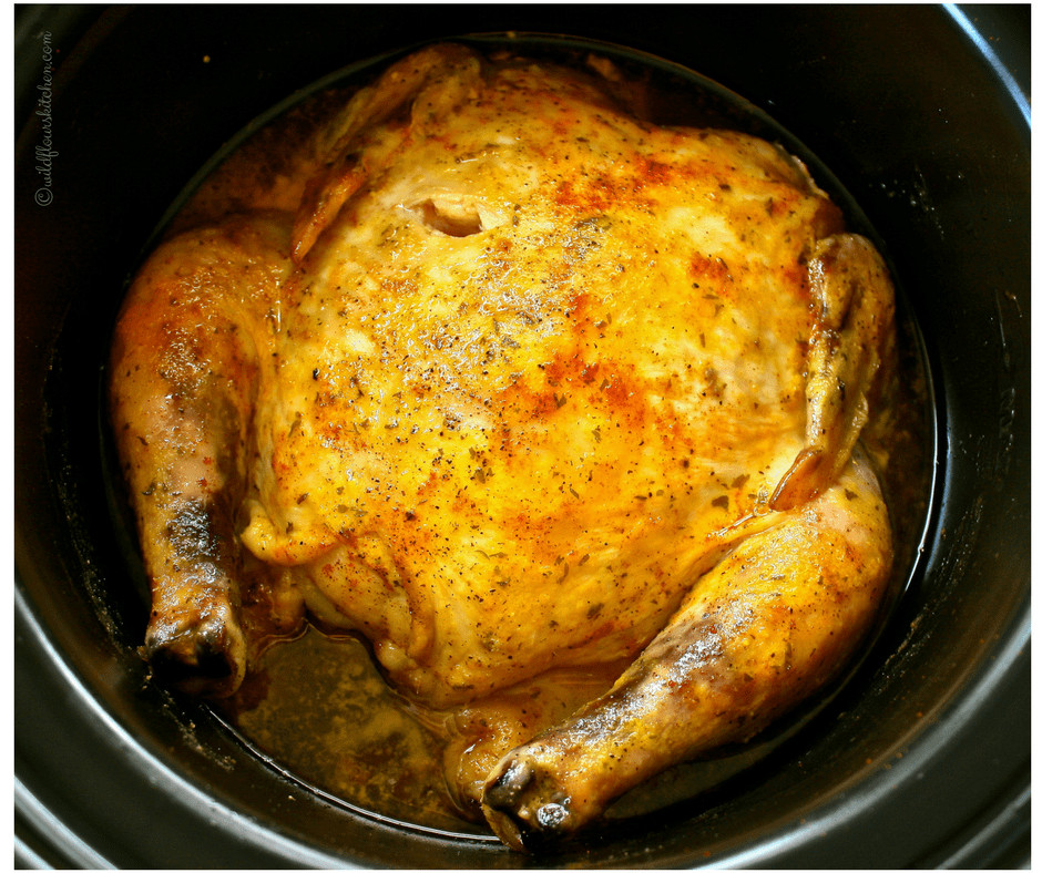 Roasted Chicken Slow Cooker
 6 Ingre nt Slow Cooker Roast Chicken Wildflour s