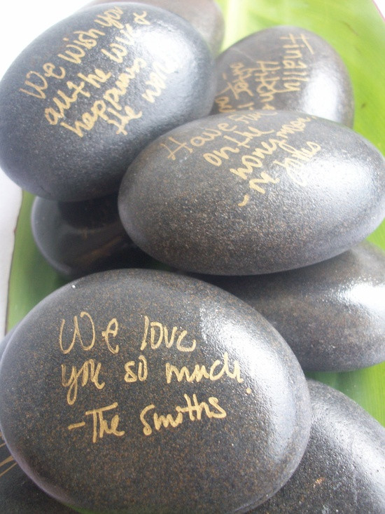 Rocks For Wedding Guest Book
 Fun and Creative Guest Book Ideas The Mackey House