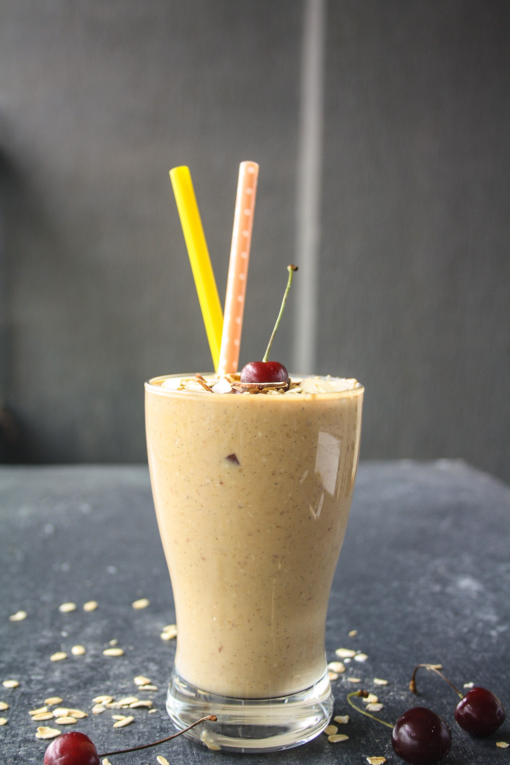 Rolled Oats Smoothie
 Peach Oatmeal Smoothie
