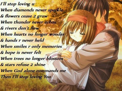 Romantic Anime Quotes
 Cute Anime Couples Cuddling Quotes With QuotesGram