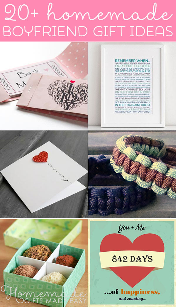 Romantic Gift Ideas Boyfriends
 Best Homemade Boyfriend Gift Ideas Romantic Cute and