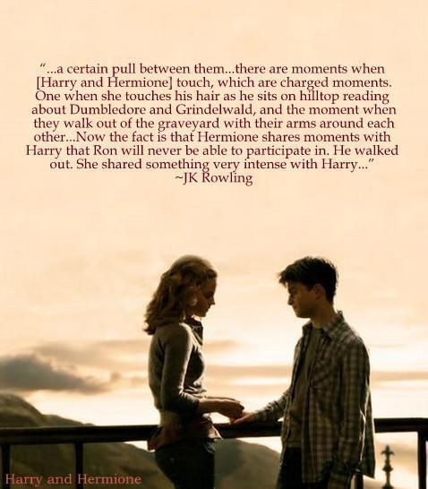 Romantic Harry Potter Quotes
 I love Harry s and Hermoine s relationship and i m glad