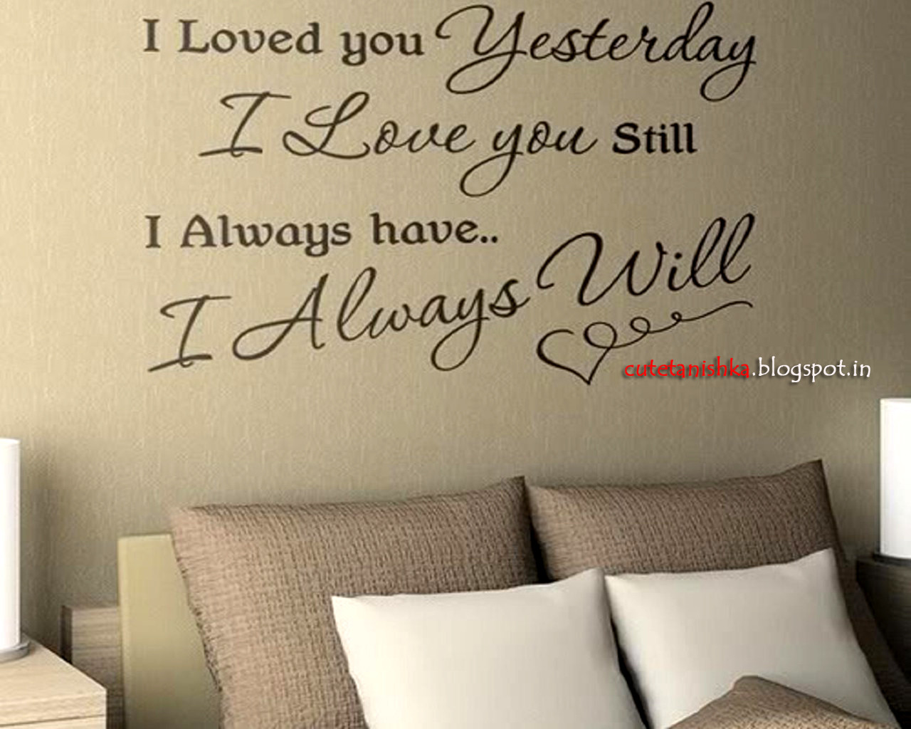 Romantic Love You Quotes
 I Will Always Love You Romantic Quote Wallpaper For