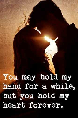 Romantic Quote For Boyfriend
 2 My love for you is a journey starting at forever and