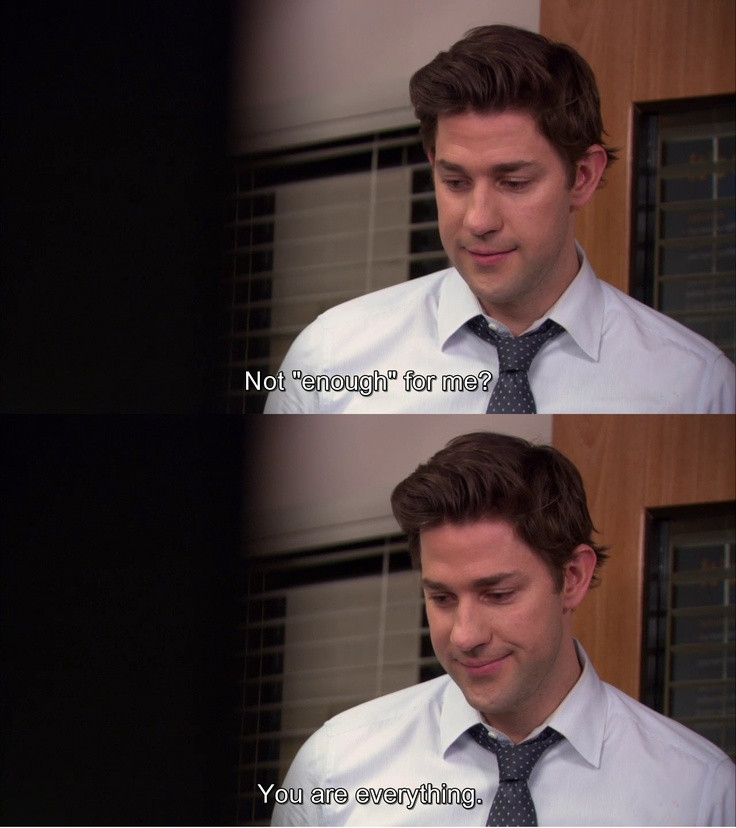 Romantic Quotes From The Office
 Jim And Pam The fice Quotes QuotesGram
