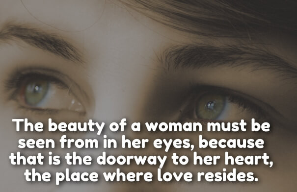 Romantic Quotes On Eyes
 You are So Beautiful Quotes for Her – 50 Romantic Beauty