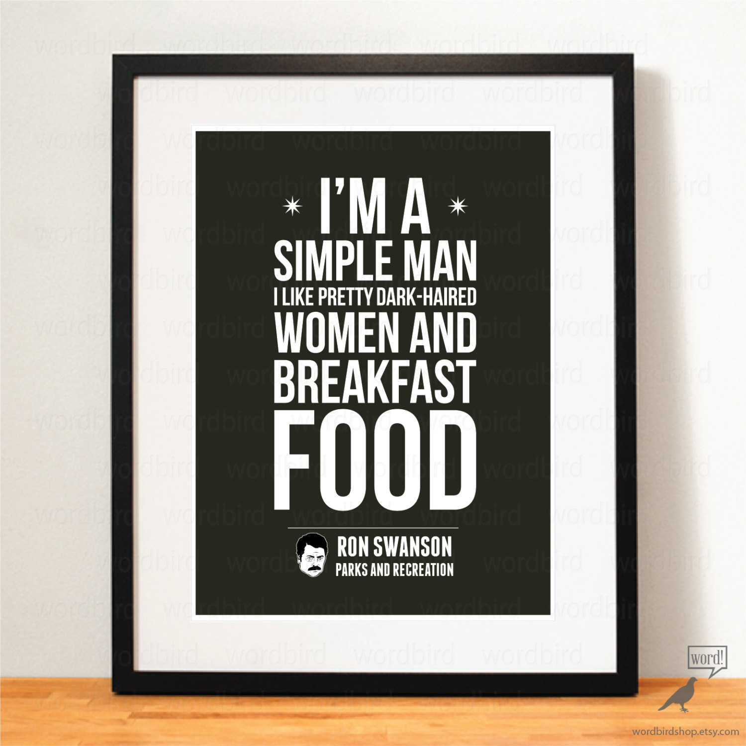 Ron Swanson Motivational Quotes
 Ron Swanson Quote Poster Parks and Recreation Print