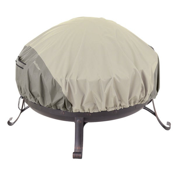Round Firepit Cover
 Shop Classic Accessories Belltown Grey Round Fire Pit