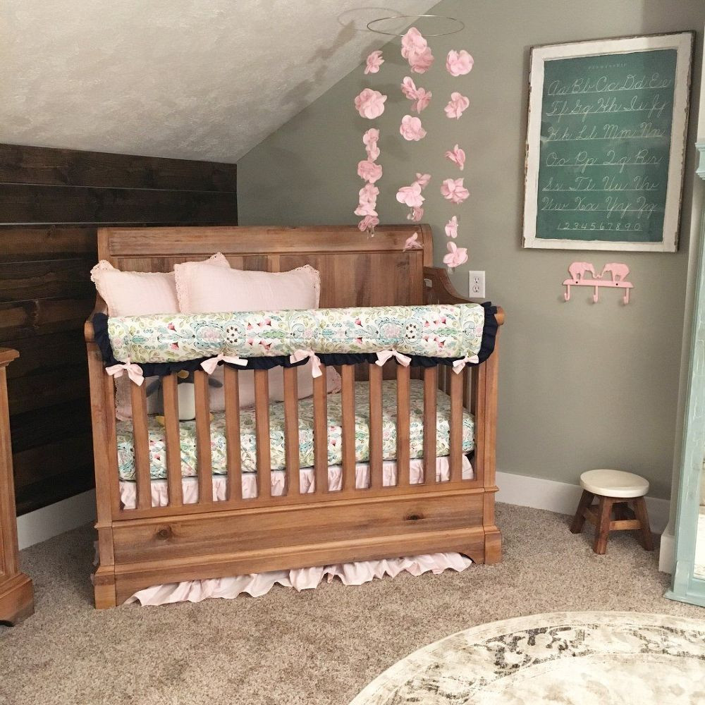 Rustic Baby Bedroom
 Baby Girl Rustic Inspired Nursery Renovation