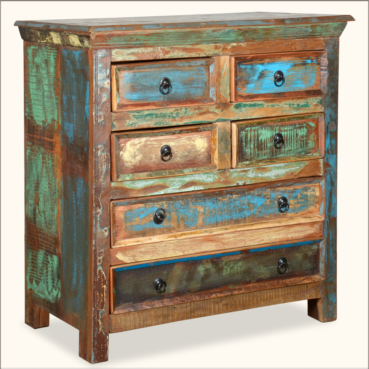 Rustic Bedroom Dresser
 Reclaimed Wood Rustic 6 Drawer Bedroom Dresser Storage