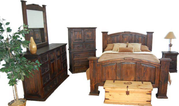 Rustic Bedroom Furniture
 Dark Rustic Bedroom Set Western King Queen Free