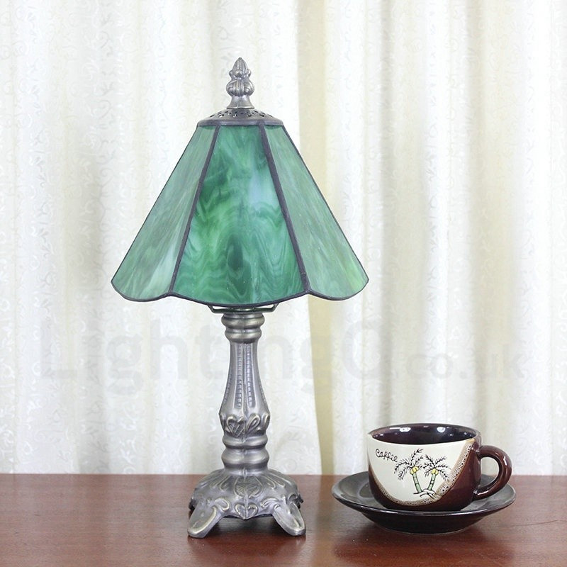 Rustic Bedroom Table Lamps
 6inch Handmade Rustic Retro Tiffany Table Lamp Green Lamp