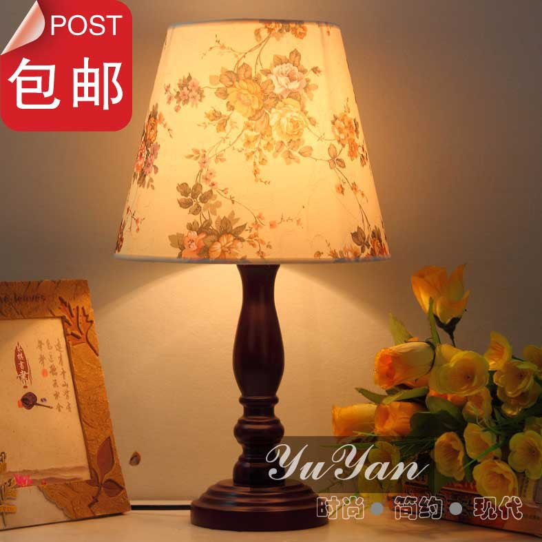 Rustic Bedroom Table Lamps
 Chinese style exquisite solid wood table lamp bedroom