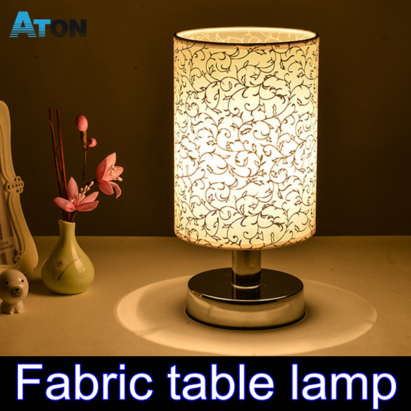 Rustic Bedroom Table Lamps
 HOT SALES Fabric Led Desk Lamp Fashion Bedroom Light