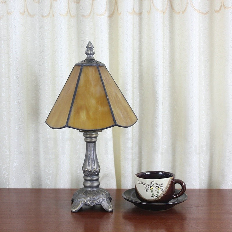 Rustic Bedroom Table Lamps
 6inch Handmade Rustic Retro Tiffany Table Lamp Yellow Lamp