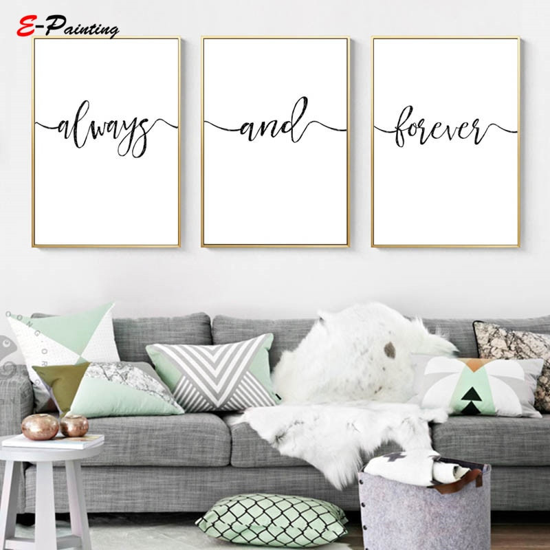 Rustic Bedroom Wall Art
 Aliexpress Buy Modern Wall Painting Canvas Always