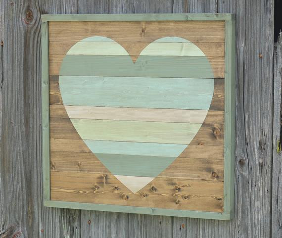 Rustic Bedroom Wall Art
 Rustic Home Decor Pallet Heart Heart Wall Art Bedroom