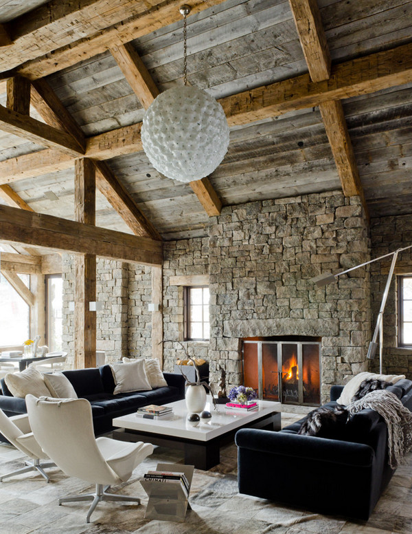 Rustic Contemporary Living Room
 Defining Elements The Modern Rustic Home