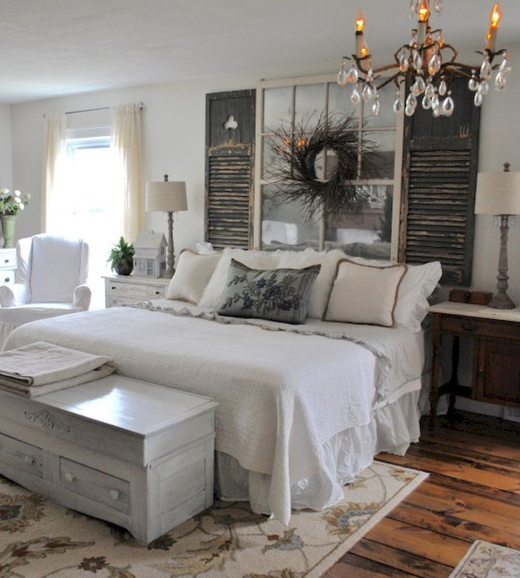 Rustic Farmhouse Bedroom
 Rustic farmhouse style master bedroom ideas 15