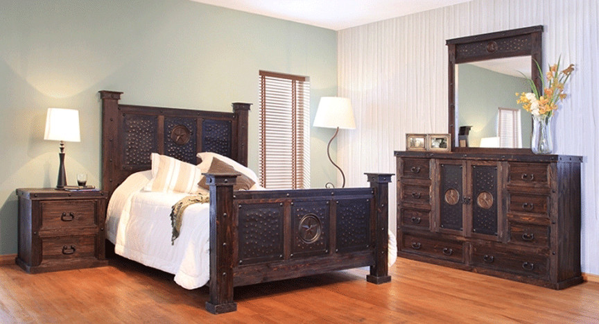 Rustic King Size Bedroom Sets
 Rustic Star Bedroom Set Rustic Star Bedroom Furniture