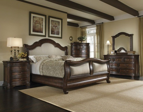Rustic King Size Bedroom Sets
 ART Furniture 4 piece King size Corondo Wood Linen