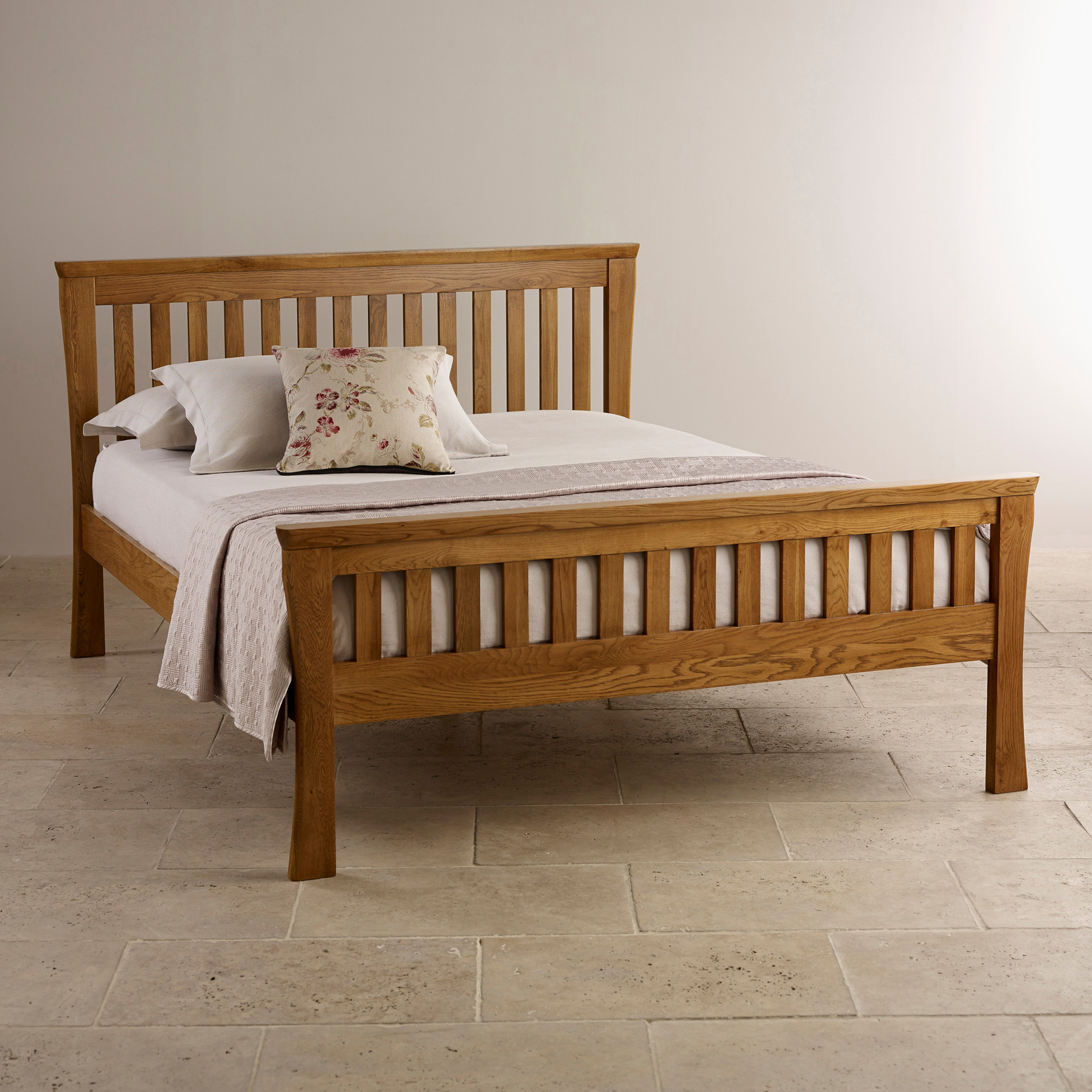 Rustic King Size Bedroom Sets
 Orrick Rustic Solid Oak King Size Bed