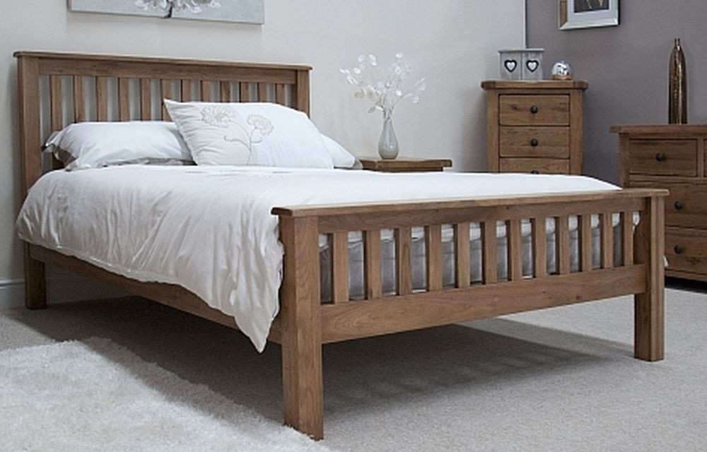 Rustic King Size Bedroom Sets
 Tilson solid rustic oak bedroom furniture 5 king size bed