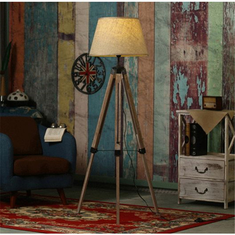 Rustic Lamps For Living Room
 Aliexpress Buy Rustic Wooden Tripod Floor Lamp