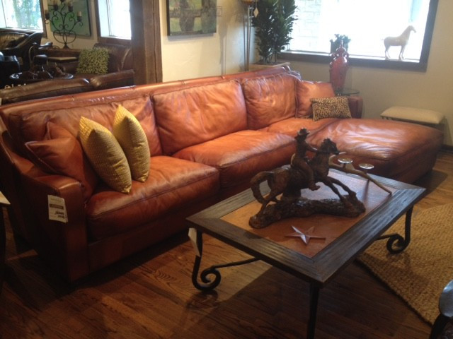 Rustic Leather Living Room Furniture
 Veracruz Sofa by Eleanor Rigby Austin & Houston Rustic