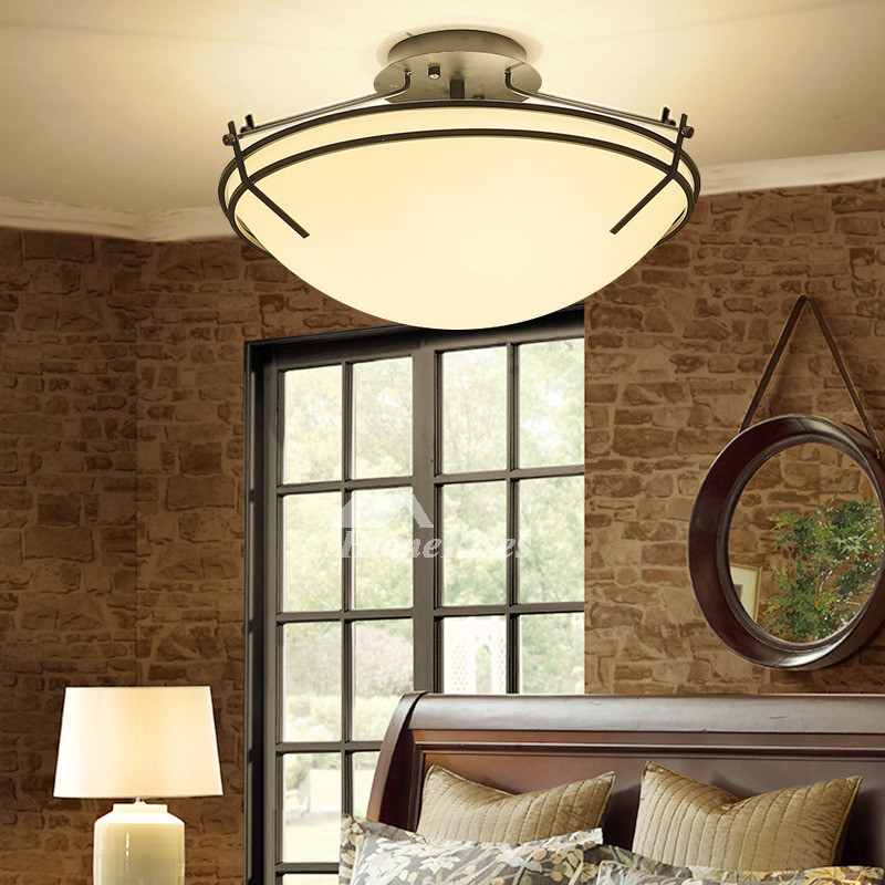 Rustic Living Room Ceiling Lighting
 Ceiling Light Fixtures Semi Flush Mount Rustic Bedroom