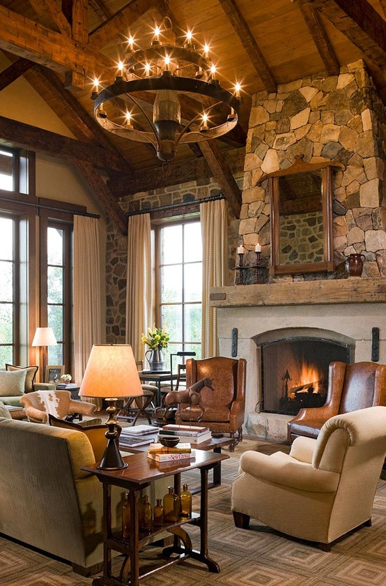 Rustic Living Room
 25 Rustic Living Room Design Ideas For Your Home