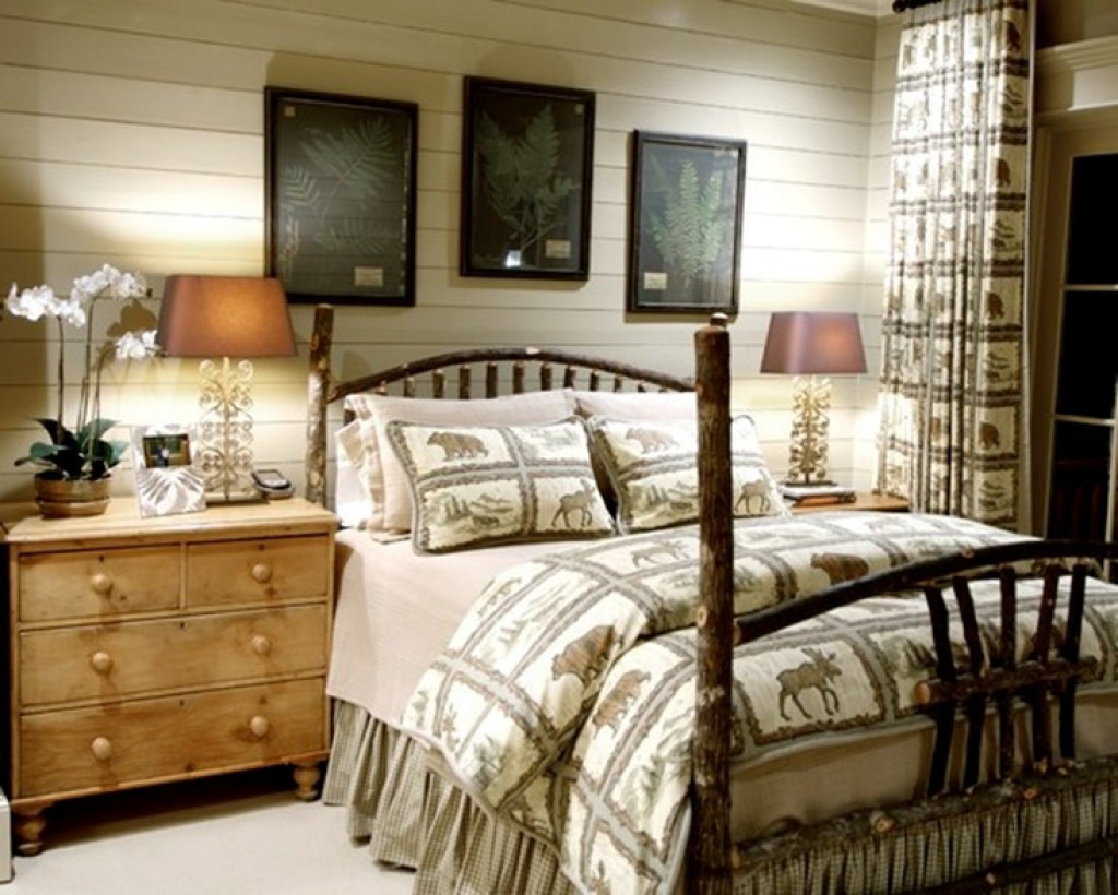 Rustic Themed Bedroom
 Rustic Style Bedroom Design for Men