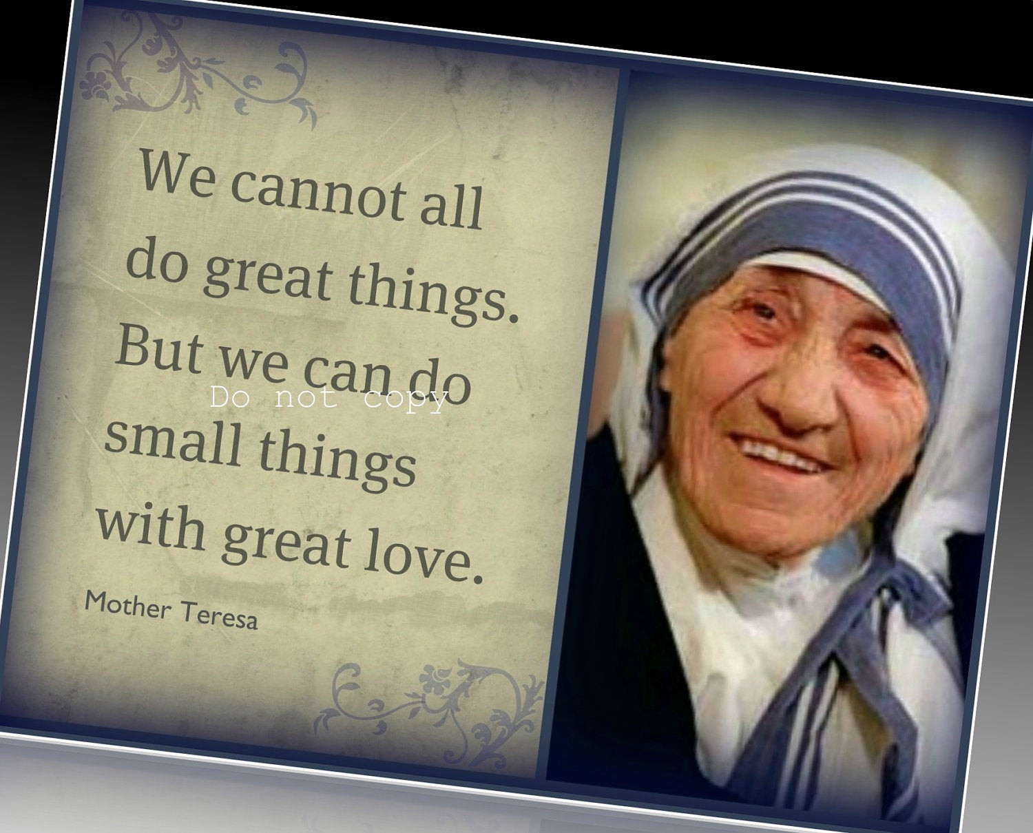 Saint Mother Teresa Quotes
 Mother Teresa Inspirational Magnet Quote