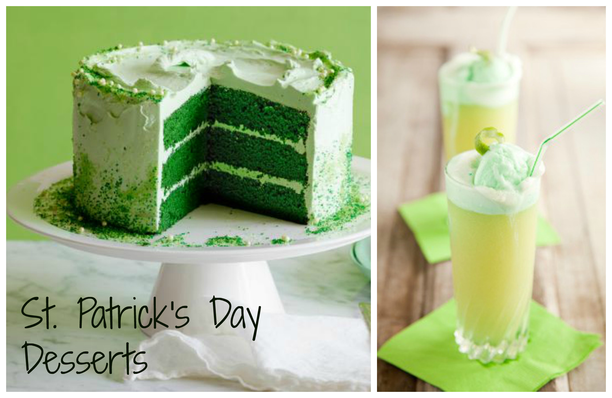 Saint Patrick Day Desserts
 St Patrick’s Day Desserts Green Velvet Layer Cake Lime