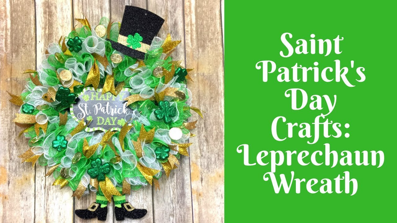 Saint Patrick's Day Crafts
 Dollar Tree Saint Patrick s Day Crafts Leprechaun Wreath